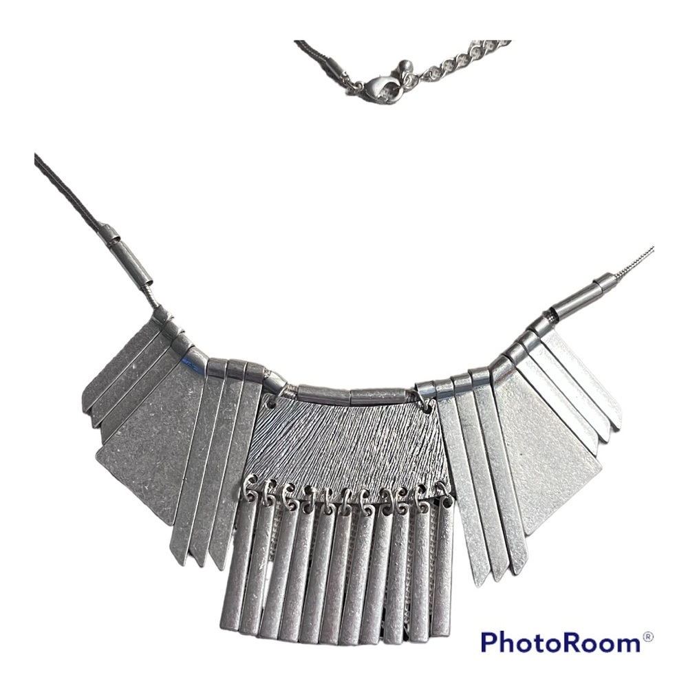 Hand crafted silver necklace